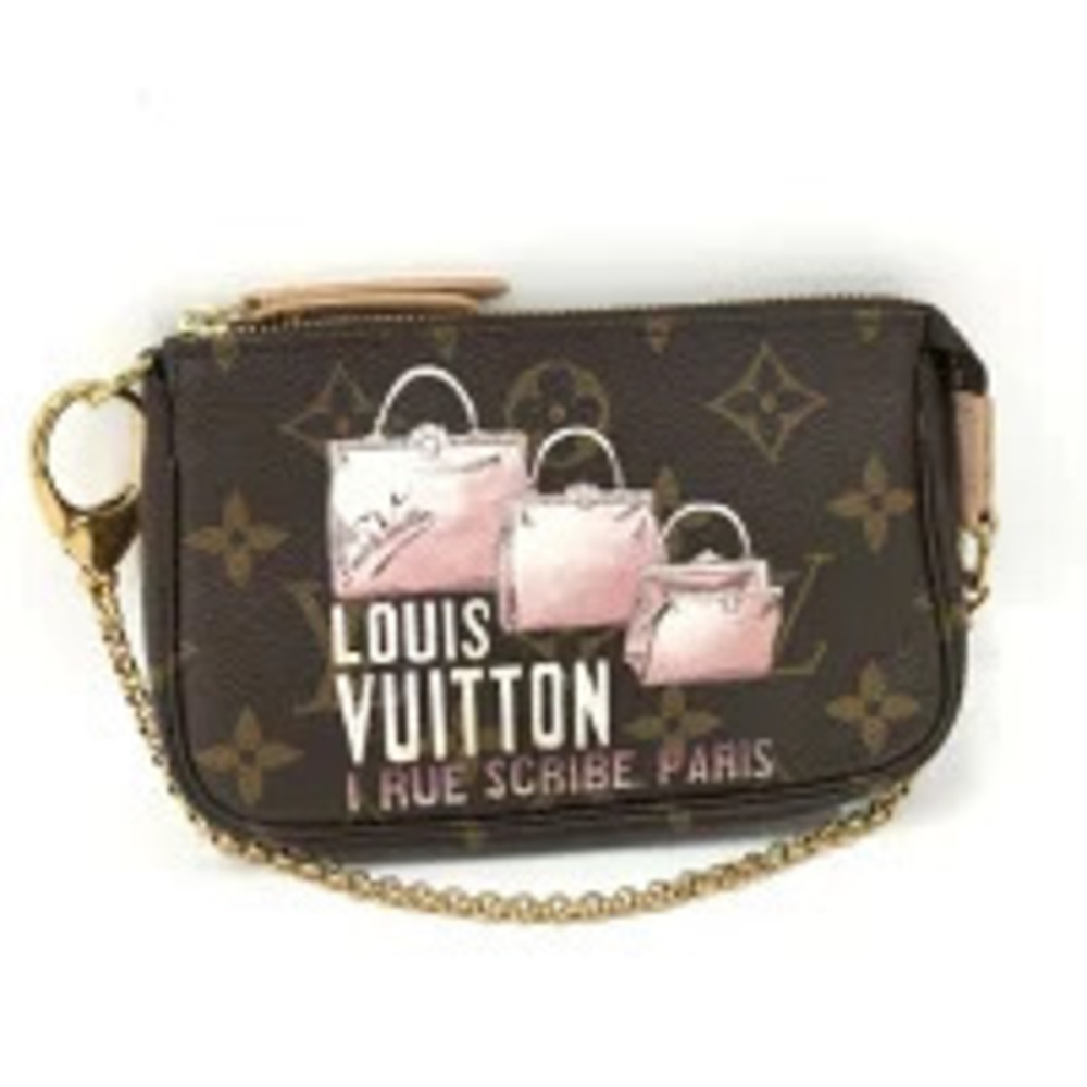 LOUIS VUITTON Pochette Accessoires Accessory Pouch Clutch Bag Monogram